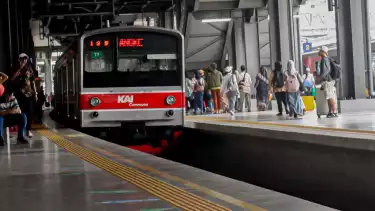 Beginilah situasi Stasiun Tanah Abang yang akan diresmikan usai dilakukan renovasi. Ada sejumlah perubahan dalam hal alur masuk dan keluar penumpang, Jakarta Pusat, Jumat (17/10/2025)