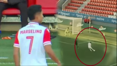 Netizen Indonesia Berbondong-bondong Mengolok-olok Marselino Ferdinan di Slovakia bersama AS Trencin: Wow Tendangan "Langit"