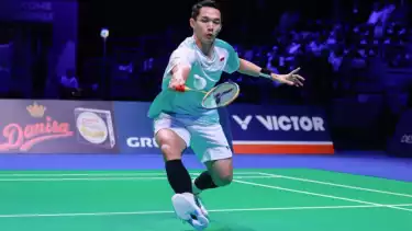 Jonatan Christie di Final Denmark Open 2025