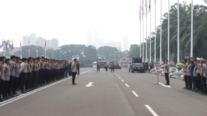 Demo Hari Ini, Ratusan Personel Siaga Amankan Aksi Unjuk Rasa di Tiga Titik Jakarta Pusat