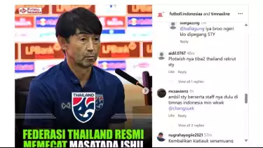 Fans Timnas Indonesia Berbondong-bondong Sarankan Thailand Tunjuk Shin Tae-yong sebagai Pelatih usai Pecat Masatada Ishii