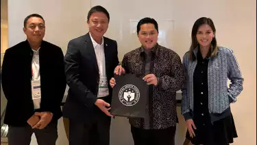 Menteri Pemuda dan Olahraga RI, Erick Thohir, bertemu Ketua Komisi Olahraga Filipina (Philippine Sports Commission/PSC) Patrick Gregorio