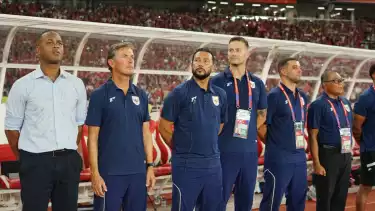 Patrick Kluivert dan tim saat masih menangani Timnas Indonesia di Kualifikasi Piala Dunia 2026 Zona Asia