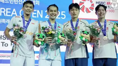 Fajar/Fikri dan Kim/Seo akan kembali berhadapan di Final French Open 2025