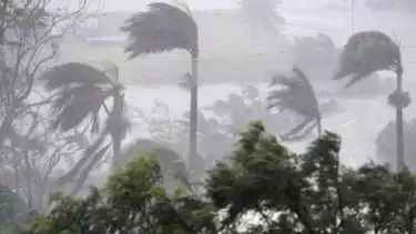 Ilustrasi angin kencang.