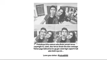 Vidi Aldiano berikan semangat untuk Raisa
