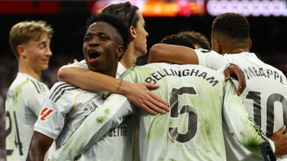 Liga Spanyol: Berbalas Gol, Kylian Mbappe dan Jude Bellingham Bawa Real Madrid Ungguli Barcelona 2-1 di Babak Pertama