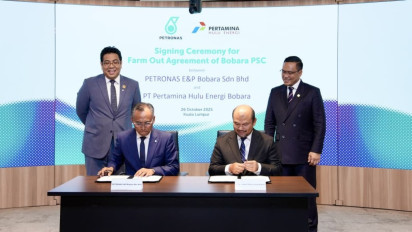 Pertamina Hulu Energi dan Petronas Sepakati FOA Kontrak Bagi Hasil Blok Bobara