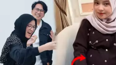 Potret perut buncit Nissa Sabyan diduga hamil anak Ayus