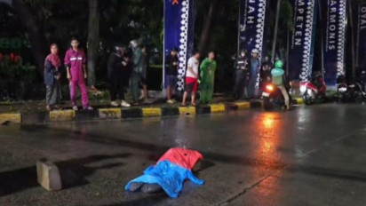 Pejalan Kaki Tewas Terlindas Truk Saat Hujan Deras di Pulogadung