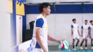 Rivan Nurmulki saat beraksi dengan Eka Mandiri Jaya di Livoli Divisi 1 2025.