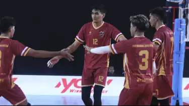 Rivan Nurmulki saat beraksi dengan Eka Mandiri Jaya di Livoli Divisi 1 2025.