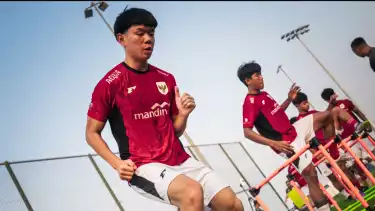 Pemain Timnas Indonesia U-17 Lucas Lee