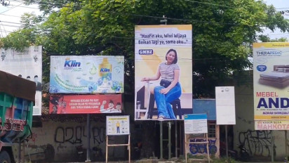 Heboh, Baliho Galau di Pemalang, Isinya Bukan Promo tapi Permintaan Maaf dan Ajak Baikan