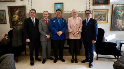 Ketua Umum Indonesia Pingpong League Lakukan Bilateral Meeting dengan Presiden dan Sekjen ITTF di Swiss