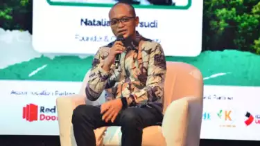 Satya A. Pradana, Manager Sustainability Integration and Governance PIS dalam diskusi di IYSF 2025