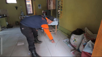 Tanah Retak di Lereng Gunung Wilis Madiun, 8 Rumah Rusak, 10 KK Siap Mengungsi