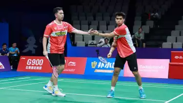 Sabar/Reza akan kembali menghadapi ganda Malaysia di Semifinal Hylo Open 2025
