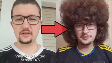 Fans yang tak kunjung cukur rambutnya gara-gara Man United gagal raih lima kemenangan beruntun