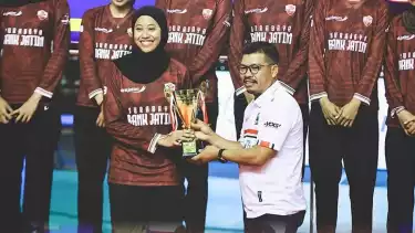 Megawati Hangestri saat main di Bank Jatim