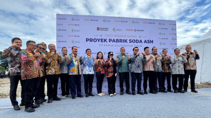 Groundbreaking Proyek Soda Ash PT Pupuk Kaltim