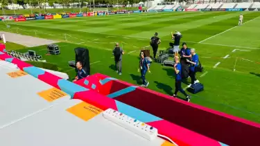 Perwakilan Negara Peserta Piala Dunia U-17 tiba di lapangan