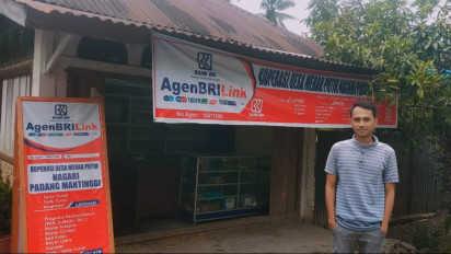 Melalui AgenBRILink Koperasi Merah Putih, BRI Buka Akses Keuangan dan Dorong Ekonomi Desa Padang Mantinggi