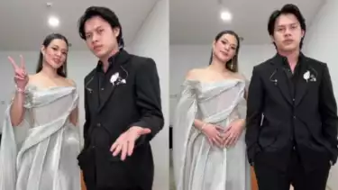 Raisa pamer outfit bareng Rony Parulian