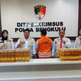 Polda Bengkulu Tangkap Produsen Minyak Goreng Sawit Tak Sesuai Takaran 