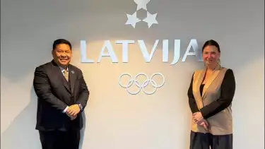 Presiden Indonesia Pingpong League (IPL), Komjen (P) Prof. Dr. Petrus R. Golose, bertemu dengan Vice President European Table Tennis Union (ETTU), Ina Jozepsone