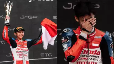 Kiandra Ramadhipa, Pembalap Muda yang Raih Podium 1 di European Talent Cup 2025