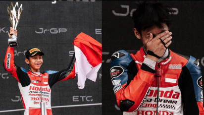 Indonesia Raya Bergema di Spanyol! Ini Profil Kiandra Ramadhipa, Pembalap Muda yang Raih Podium 1 di European Talent Cup 2025