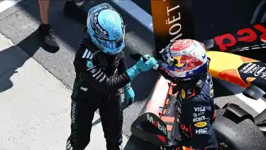 George Russell dan Max Verstappen