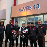 Jelang Laga Kontra Arema FC, Para Pemain Persija Jakarta Gelar Ziarah di Pintu 13 Stadion Kanjuruhan Malang