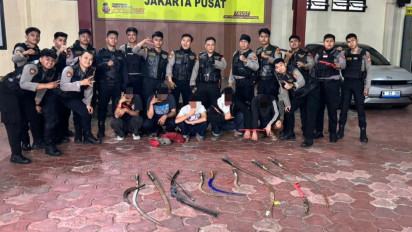 Ringkus Pelaku Tawuran di Jakarta Pusat, Polisi Dapati Busur Panah dan Celurit