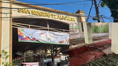 Ramai-ramai Siswa Datangi SMAN 72 Jakarta Ambil Tas yang Tertinggal, Tetapi Dilarang...