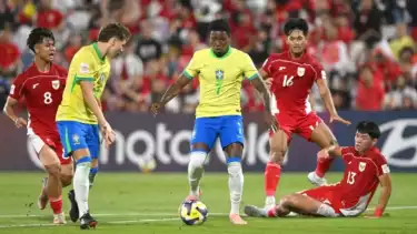 Timnas Indonesia U-17 saat hadapi Brasil U-17 di Piala Dunia U-17 2025