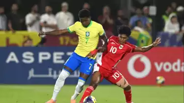 Timnas Indonesia U-17 saat hadapi Brasil U-17 di Piala Dunia U-17 2025