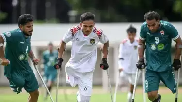 Timnas Indonesia saat melawan Irak di Piala Asia Amputasi 2025