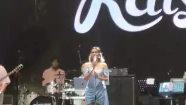 Raisa Andriana saat tampil di Jazz Goes To Campus (JGTC) ke-48 2025, Minggu (9112025)