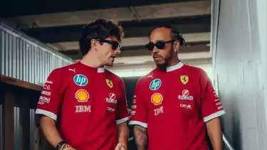 Charles Leclerc dan Lewis Hamilton