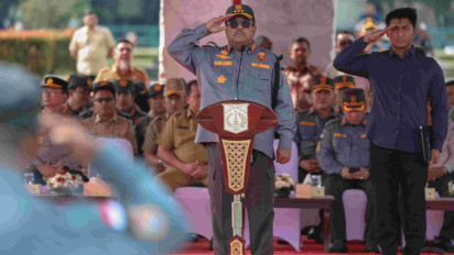 DKI Kukuhkan 6.035 Satlinmas-Satgas Linmas, Siap Bertugas di Jakarta Hingga Kepulauan Seribu