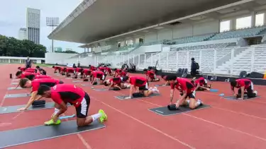 Latihan Timnas Indonesia U-22