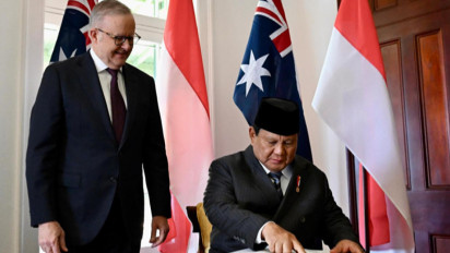 Momen Pertemuan Empat Mata Prabowo dan PM Albanese di Kirribillli House