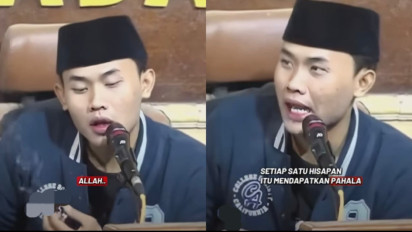 Gus Elham Kediri yang Viral Cium Bibir Anak di Bawah Umur juga Pernah Bilang, Merokok itu Satu Hisapan Satu Pahala: Percaya Ora? Kan...
