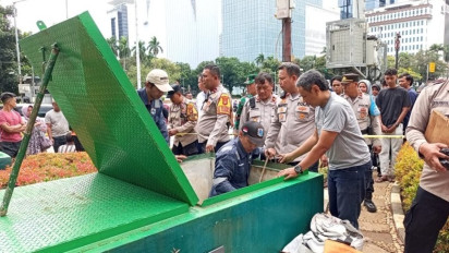 Pria Ditemukan Tewas di Bak Kontrol Pompa Air Patung Kuda Jakarta Pusat, Diduga Tersengat Listrik