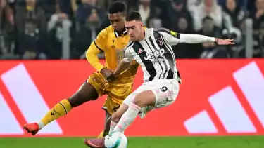 Striker Juventus Dusan Vlahovic