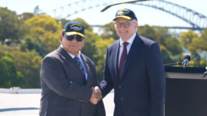 Prabowo Guyon Puji Intelijen Australia Karena Disambut Iringan Alat Musik Bagpipe