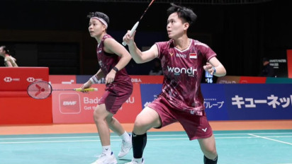 Tak Berkutik di Tangan Ganda Jepang, Apriyani/Fadia Angkat Koper di 16 Besar Kumamoto Masters 2025