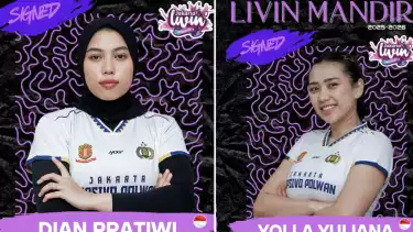 Yolla Yuliana dan Dian Pratiwi gabung Jakarta Livin mandiri